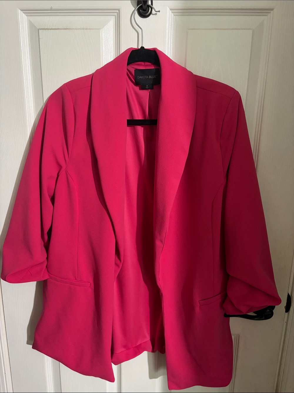 BB Dakota Pink Open-Front Blazer